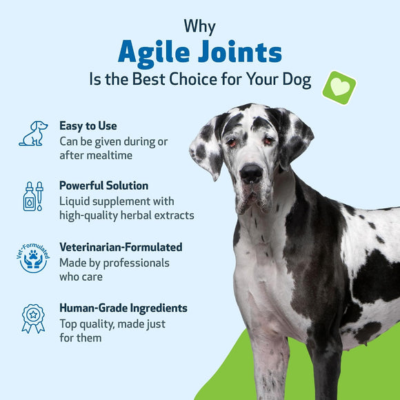 Pet Wellbeing- Agile Joints for Dog Joint Mobility - Dog Joint & Hip Supplements 5