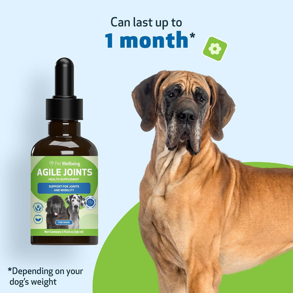 Pet Wellbeing- Agile Joints for Dog Joint Mobility - Dog Joint & Hip Supplements 8