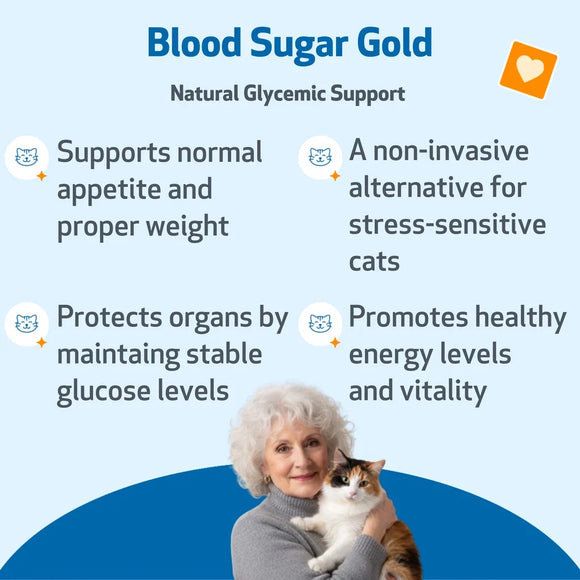 Pet Wellbeing Blood Sugar Gold for Cat Blood Sugar Support - Cat Vitamins & Supplements 4