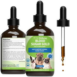 Pet Wellbeing- Blood Sugar Gold for Dog Blood Sugar - 2 oz - Dog Vitamins & Supplements 1