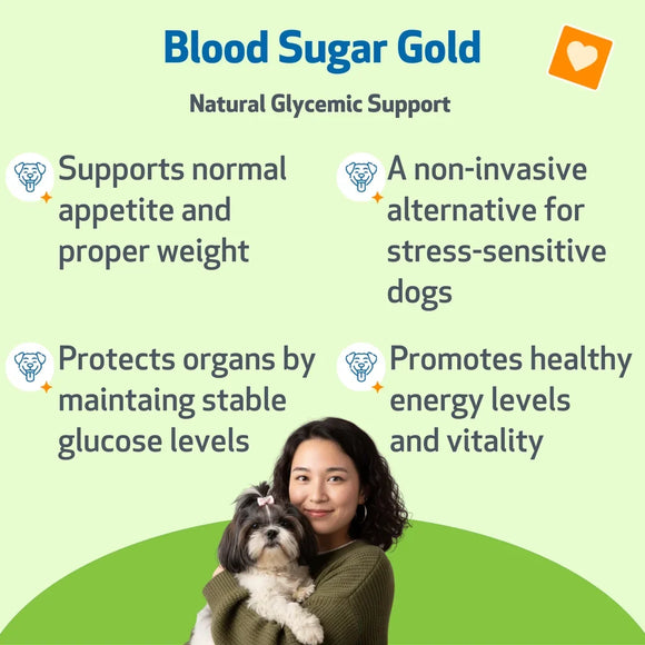 Pet Wellbeing- Blood Sugar Gold for Dog Blood Sugar - Dog Vitamins & Supplements 4