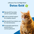 Pet Wellbeing Detox Gold for Cats 2-oz - Cat Vitamins & Supplements 3