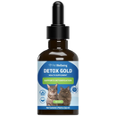 Pet Wellbeing Detox Gold for Cats 2-oz - Cat Vitamins & Supplements 1