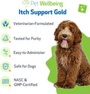 Pet Wellbeing Itch Support Gold - For Allergy-Related Itch in Dogs - Dog Supplements & Vitamins 7