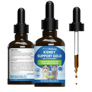 Pet Wellbeing Kidney Support Gold for Cats - 2 oz - Dog Vitamins & Supplements 1