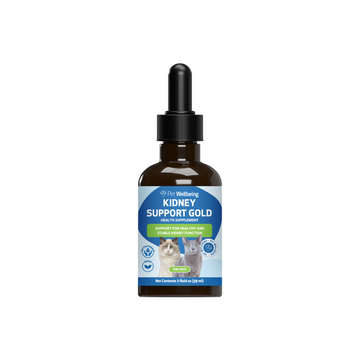 Pet Wellbeing Kidney Support Gold for Cats