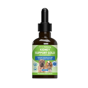 Pet Wellbeing Kidney Support Gold for Dogs - 2 oz - Dog Vitamins & Supplements 1