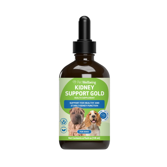 Pet Wellbeing Kidney Support Gold for Dogs - 4 oz - Dog Vitamins & Supplements 7