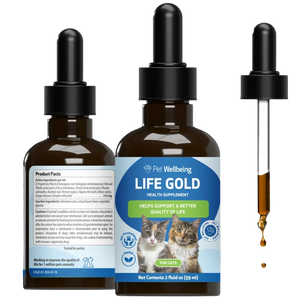 Pet Wellbeing Life Gold for Cats - 2 oz - Cat Supplements & Vitamins 1