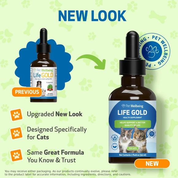 Pet Wellbeing Life Gold for Cats - Cat Supplements & Vitamins 2