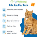 Pet Wellbeing Life Gold for Cats - Cat Supplements & Vitamins 10