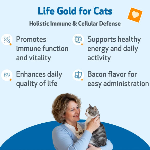 Pet Wellbeing Life Gold for Cats - Cat Supplements & Vitamins 5