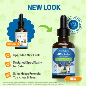 Pet Wellbeing Lung Gold for Cats - Cat Vitamins & Supplements 2