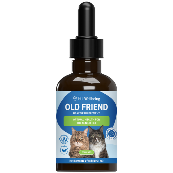 Pet Wellbeing Old Friend for Senior Cats - 2 oz - Cat Supplements & Vitamins 1