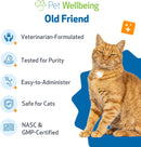 Pet Wellbeing Old Friend for Senior Cats - Cat Supplements & Vitamins 6