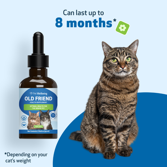 Pet Wellbeing Old Friend for Senior Cats - Cat Supplements & Vitamins 9