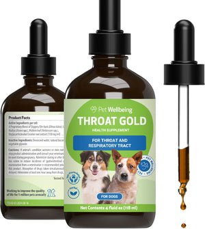 Pet Wellbeing Throat Gold for Throat Irritation in Dogs - 4 oz - Dog Supplements & Vitamins 2