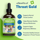 Pet Wellbeing Throat Gold for Throat Irritation in Dogs - Dog Supplements & Vitamins 4