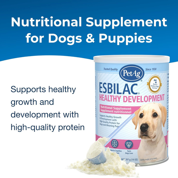 PetAg Esbilac Healthy Aging Supplement for Dogs (14 oz) - Dog Vitamins & Supplements 3