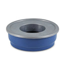 Petmate No Spill Durable Pet Bowl for Water and Food for Dogs and Cats (48 oz) Blue