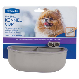 Petmate No Spill Kennel Double Cup - Pet Bowls Feeders & Waterers 1