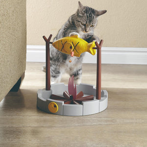 PetPals Grilled Fish Interactive Treat Toy For Cat