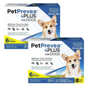 PetPrevea Plus Topical Treatment for Dogs 23-44 lbs - 12 Doses - Dog Flea & Tick 2