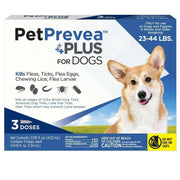 PetPrevea Plus Topical Treatment for Dogs 23-44 lbs - 3 Doses - Dog Flea & Tick 3
