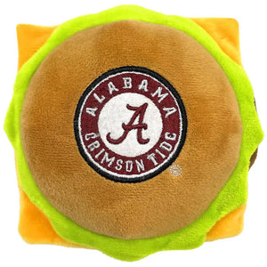 Pet’s First NCAA Hamburger Plush Toys - Alabama Crimson Tide - Dog Toys 2