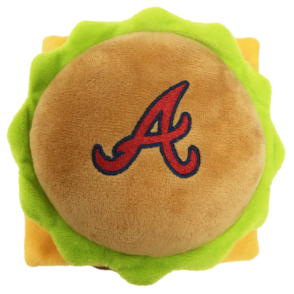 Pet’s First Hamburger Plush Toys - Atlanta Braves - Dog Toys 27