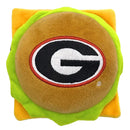 Pet’s First NCAA Hamburger Plush Toys - Georgia Bulldogs - Dog Toys 1
