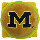Pet’s First NCAA Hamburger Plush Toys - Michigan Wolverines - Dog Toys 3
