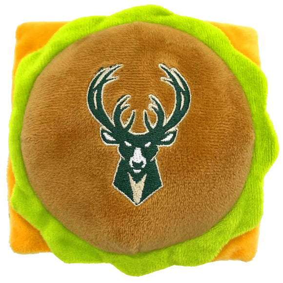 Pet’s First Hamburger Plush Toys - Milwaukee Bucks - Dog Toys 42