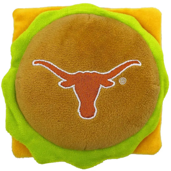 Pet’s First NCAA Hamburger Plush Toys - Texas Longhorns - Dog Toys 5