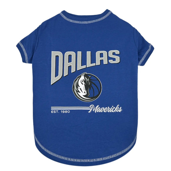Pet's First NBA Bold City Text Tee for Dogs & Cats Dog Clothing & Apparel.