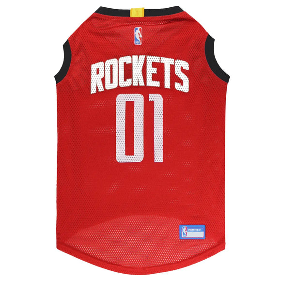 Pet’s First NBA Mesh Jersey for Dogs & Cats - X-Small / Houston Rockets - Dog Clothing & Apparel 4