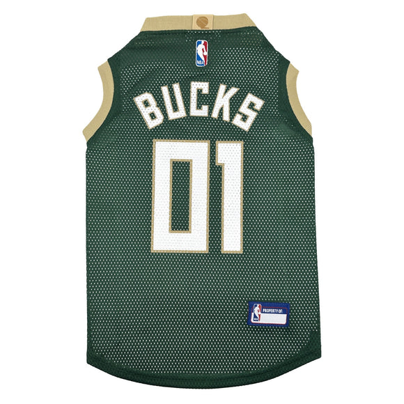 Pet’s First NBA Mesh Jersey for Dogs & Cats - X-Small / Milwaukee Bucks - Dog Clothing & Apparel 9