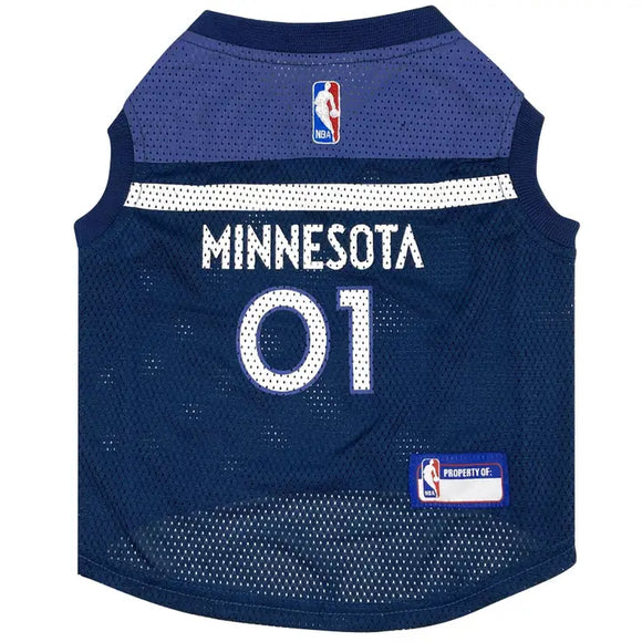 Pet’s First NBA Mesh Jersey for Dogs & Cats - X-Small / Mimmesota Timberwolves - Dog Clothing & Apparel 8