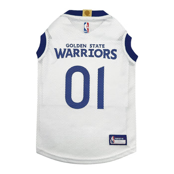 Pet’s First NBA Road Jersey for Dogs & Cats - X-Small / Golden State Warriors - Dog Clothing & Apparel 1