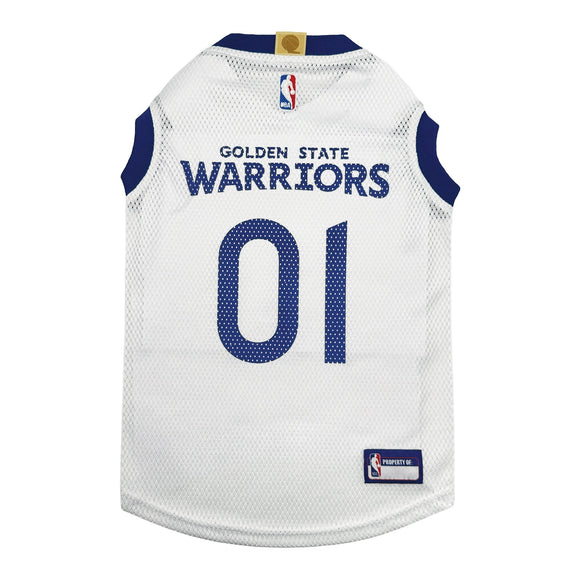 Pet’s First NBA Road Jersey for Dogs & Cats - X-Small / Golden State Warriors - Dog Clothing & Apparel 1
