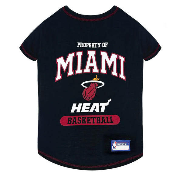 Pet’s First NBA Tee Shirt for Dogs & Cats - X-Small / Miami Heat - Dog Clothing & Apparel 5