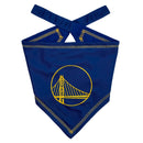 Pet’s First NBA Tie Around Bandana for Dogs & Cats - Small/Medium / Golden State Warriors - Dog Clothing & Apparel 1