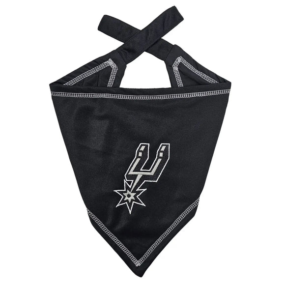 Pet’s First NBA Tie Around Bandana for Dogs & Cats - Small/Medium / San Antonio Spurs - Dog Clothing & Apparel 6