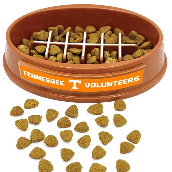Pet’s First NCAA Football Slow Feeder Bowl - Tennesse Volunteers - Dog Bowls & Feeders 5