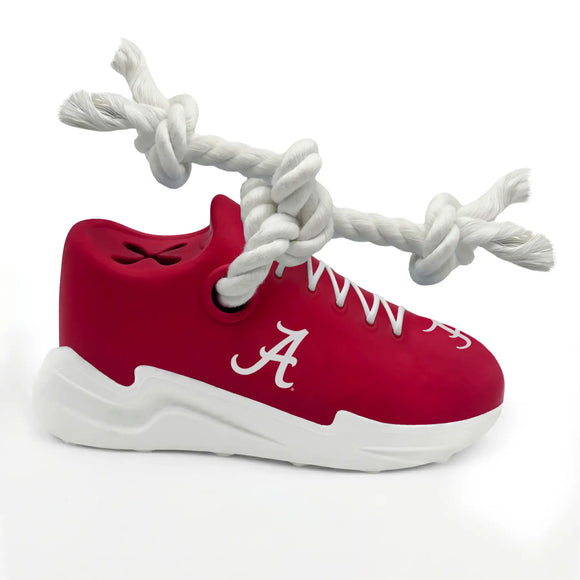 Pet’s First NCAA Sneaker Rope Toy Treat Dispenser for Dogs - Alabama Crimson Tide - Dog Toys 4