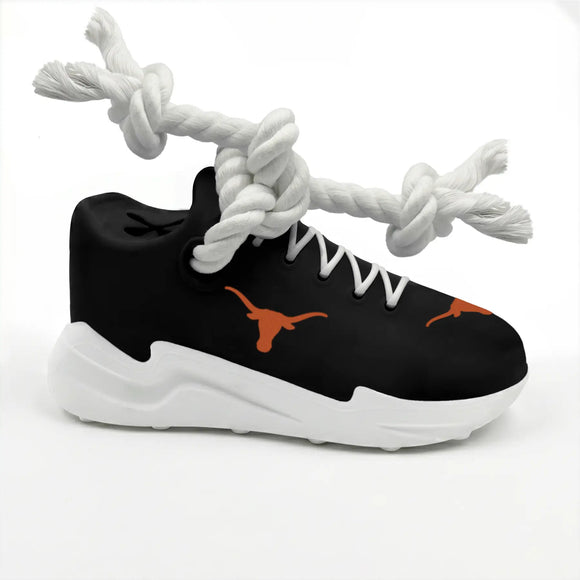 Pet’s First NCAA Sneaker Rope Toy Treat Dispenser for Dogs - Texas Longhorns - Dog Toys 8