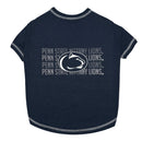 Pet’s First NCAA Stripe Text Tee for Dogs & Cats - X-Small / Penn State Nittany Lions - Dog Clothing & Apparel 4