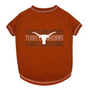Pet’s First NCAA Stripe Text Tee for Dogs & Cats - X-Small / Texas Longhorns - Dog Clothing & Apparel 5