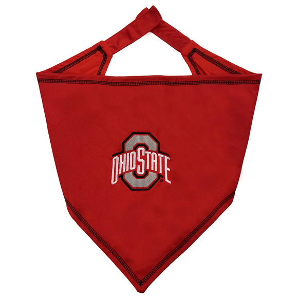 Pet’s First NCAA Tie Around Bandana for Dogs & Cats - Small/Medium / Ohio State Buckeyes - Dog Clothing & Apparel 5