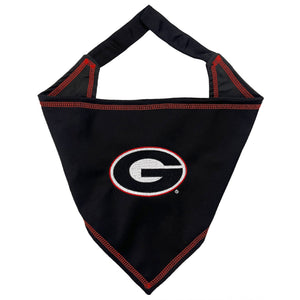 Pet’s First NCAA Tie Around Bandana for Dogs & Cats - Small/Medium / Georgia Bulldogs - Dog Clothing & Apparel 1